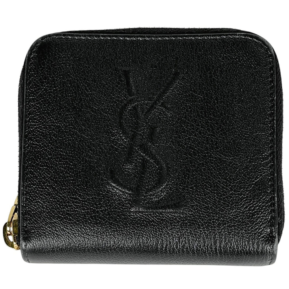 Saint Laurent Yves bi fold wallet leather black